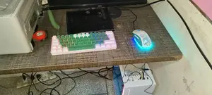 High-Performance Gaming Desktop PC with Mechanical Keyboard