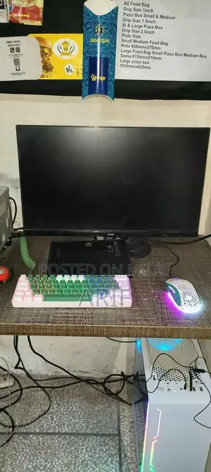 High-Performance Gaming Desktop PC with Mechanical Keyboard