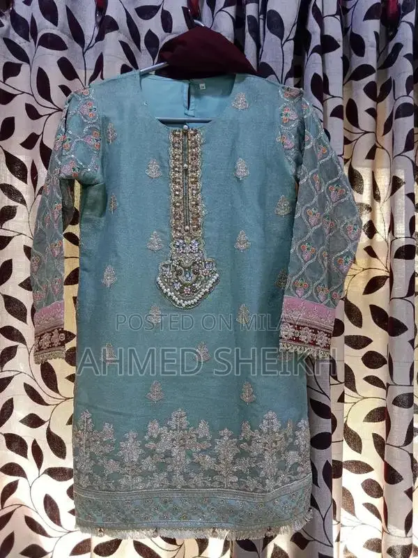 Kids Party Wear Kurti Sharara Set - Khadi Net 3-Piece Outfit