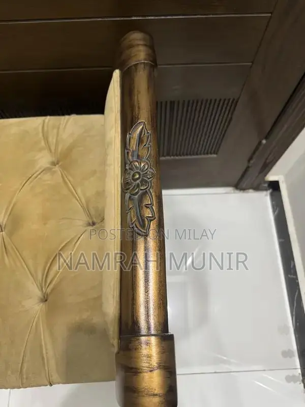 Shesham Wood Bed Console - Classic Golden Finish