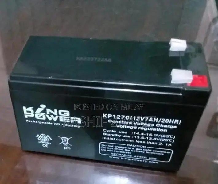 King Power 12V 7Ah Dry Battery for Various Applications