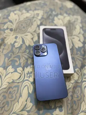 Apple iPhone 15 Pro Max Blue Titanium Smartphone