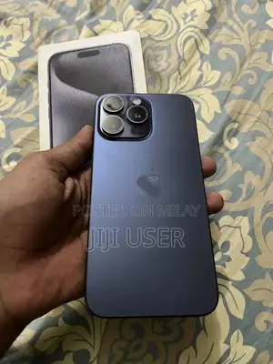 Apple iPhone 15 Pro Max Blue Titanium Smartphone