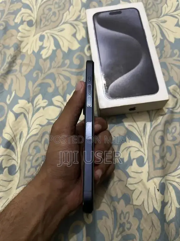 Apple iPhone 15 Pro Max Blue Titanium Smartphone