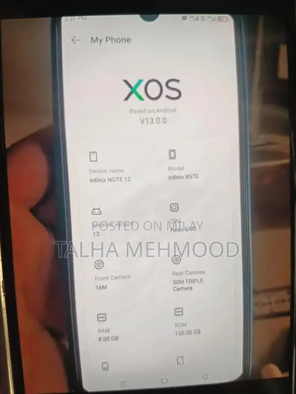 Infinix Note 12 Smartphone - 8GB RAM, 128GB Storage