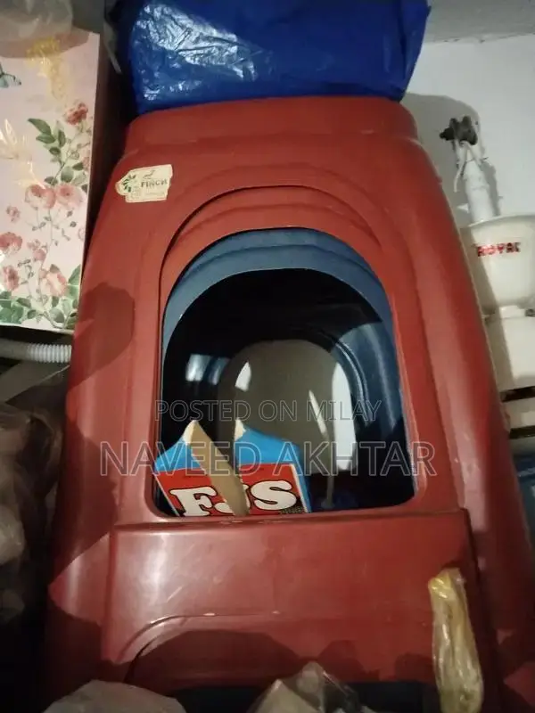 Office Furniture Set: Chair, Table, and Plastic Stools