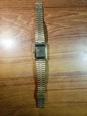 MEMA 22K Gold-Plated Luxury Quartz Watch with Stainless Steel Back