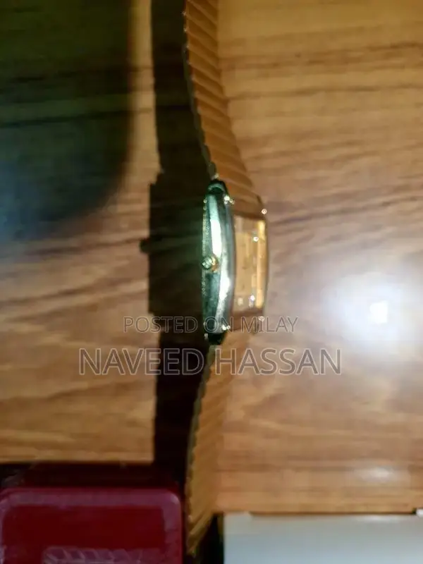 MEMA 22K Gold-Plated Luxury Quartz Watch with Stainless Steel Back