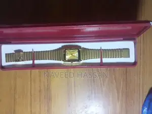 MEMA 22K Gold-Plated Luxury Quartz Watch with Stainless Steel Back