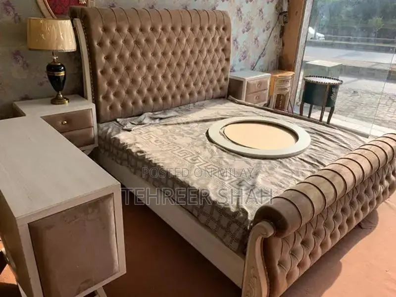 Shesham Wood Bed Frame with Side Tables