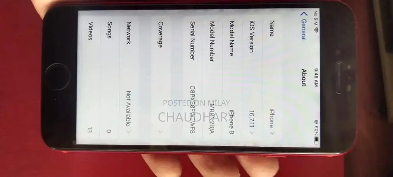 Apple iPhone 8 Smartphone - 256GB Storage with Battery Replacement