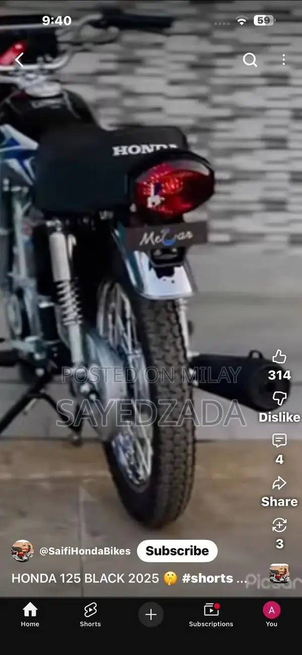 Honda 125cc Motorcycle - 2025 Modified Bike