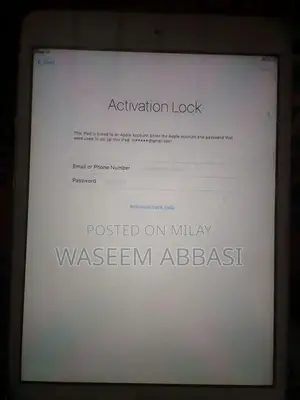Photo - iPad Tablet with Software Reset and Disabled Status