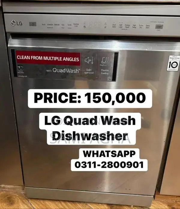LG Inverter Quad Dishwasher with Advanced Washing Technology