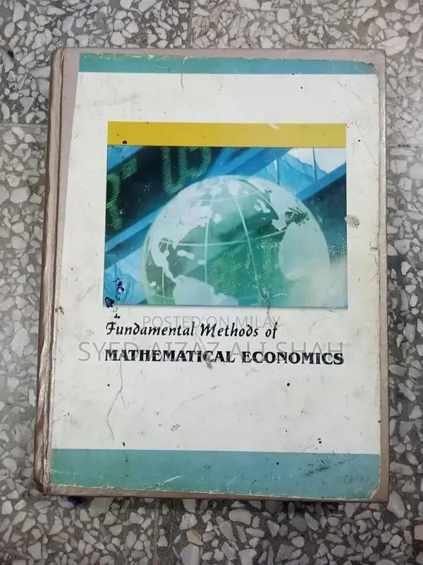 Fundamental Methods of Mathematical Economics Textbook
