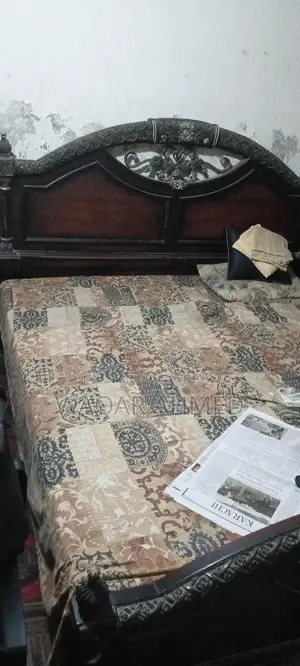 Wooden Heavy Bed Frame - Sturdy and Spacious Bedroom Furniture