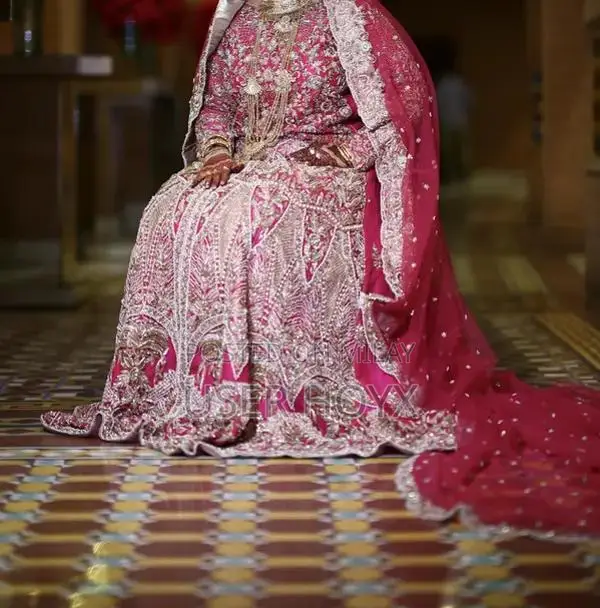 Elegant Bridal Lehenga with Intricate Hand Embroidery and Long Dupatta