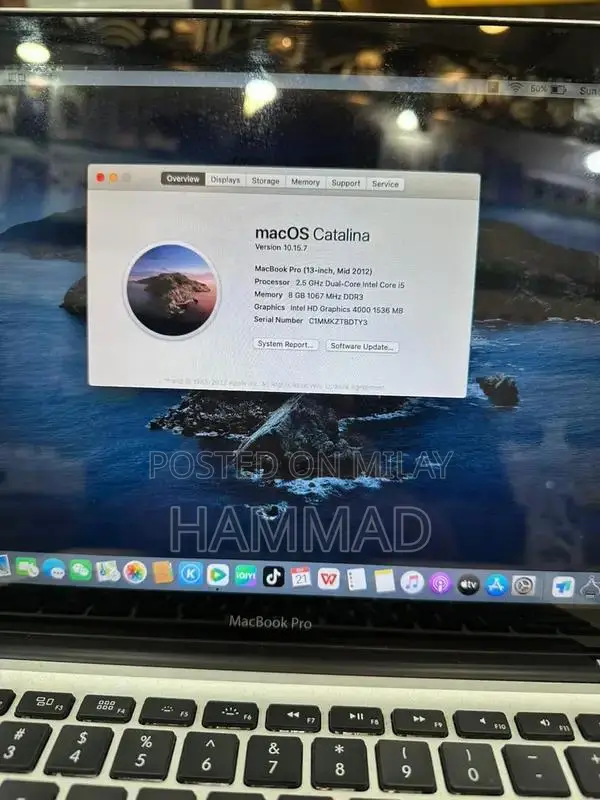 Mid 2012 MacBook Pro 13-inch Intel Core i5 Laptop