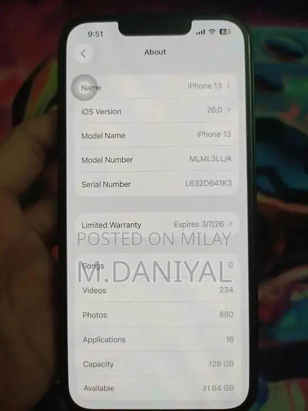 Apple iPhone 13 128GB Pristine Condition Smartphone