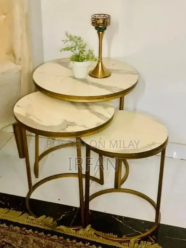 Vintage 3-Piece Iron Table Set