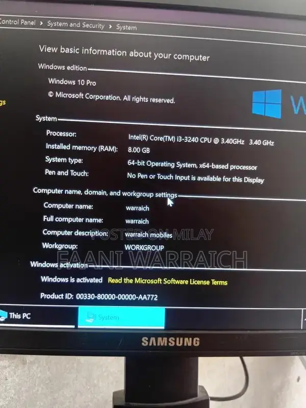 Acer Core i3 Desktop PC with 4TB Storage and 128GB SSD
