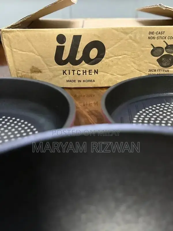 3-Piece Die Cast Nonstick Cookware Set by Ilo Korean Brand