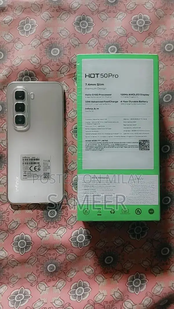 Infinix Hot 50 Pro Smartphone - Nearly Pristine Condition