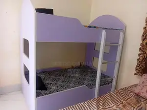 Photo - Sturdy Lilac MDF Bunk Bed with Matching Mattresses