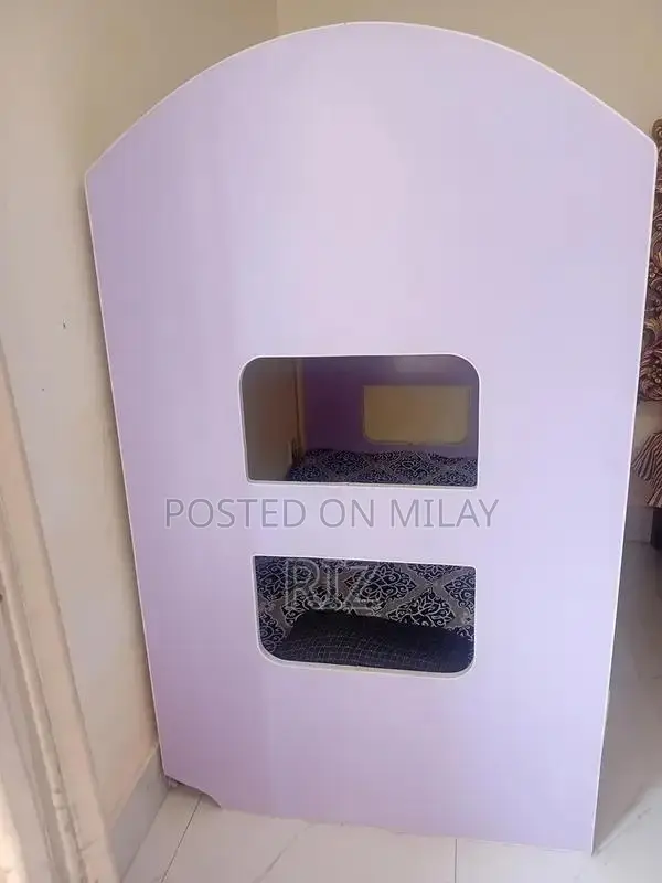 Sturdy Lilac MDF Bunk Bed with Matching Mattresses