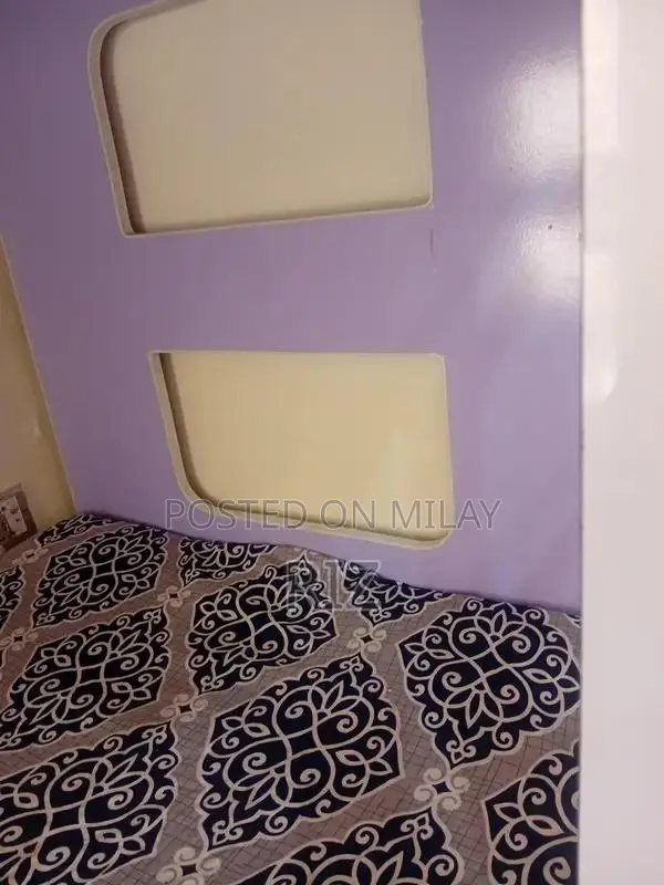 Sturdy Lilac MDF Bunk Bed with Matching Mattresses