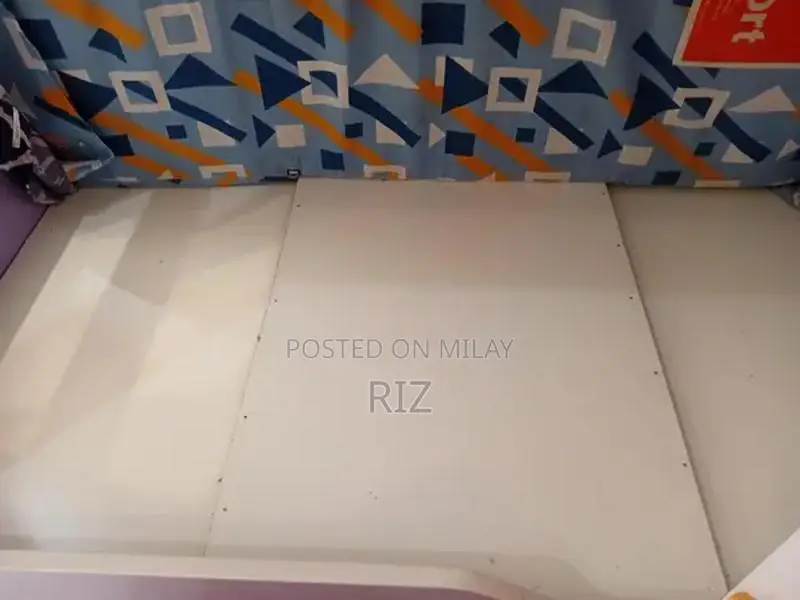 Sturdy Lilac MDF Bunk Bed with Matching Mattresses