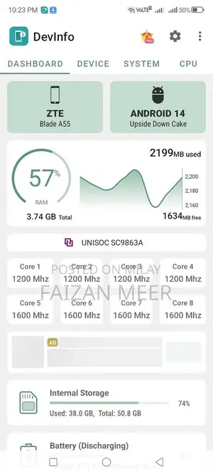 ZTE Blade A55 Smartphone Compact Budget Device