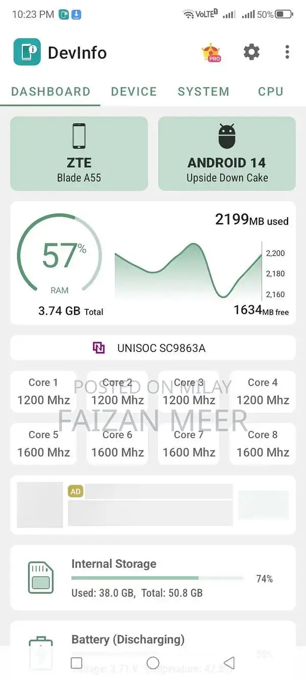 ZTE Blade A55 Smartphone Compact Budget Device