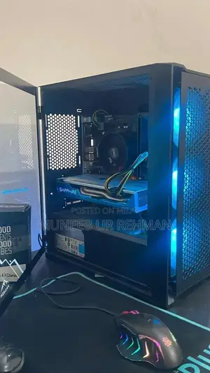 High-Performance Gaming PC with Ryzen 5 5600 and RX 590 GPU