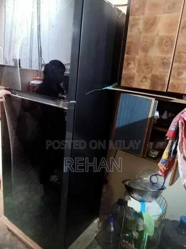 Haier Full-Size Glass Door Refrigerator with Inverter Technology