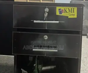 Photo - Compact Office Table - Wooden Workstation with Good Material