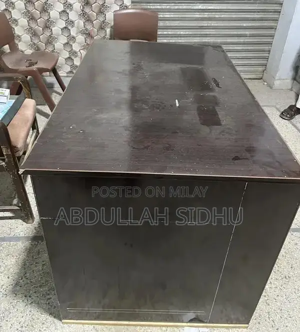 Compact Office Table - Wooden Workstation with Good Material