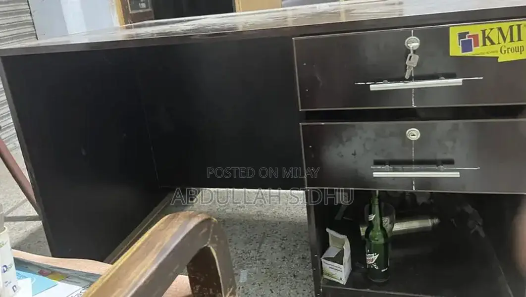 Compact Office Table - Wooden Workstation with Good Material