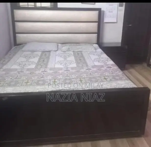 King Size Bed Frame with 2 Matching Nightstands
