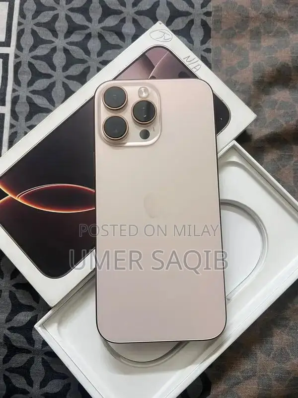 Apple iPhone 16 Pro Max Desert Titanium High-Performance Smartphone