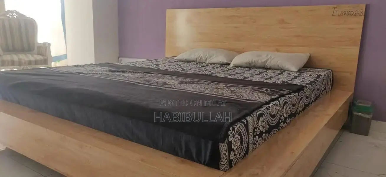King Size Bed Frame with Solid Iron Construction