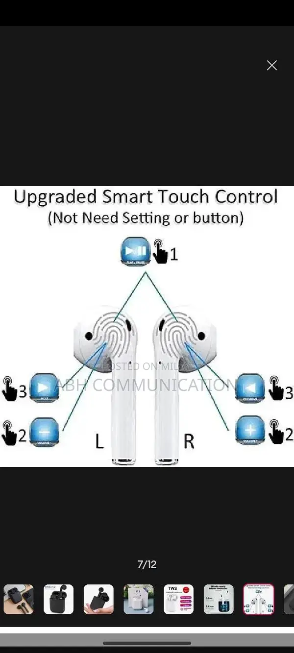 Wireless Earbuds I12 TWS Bluetooth Headphones