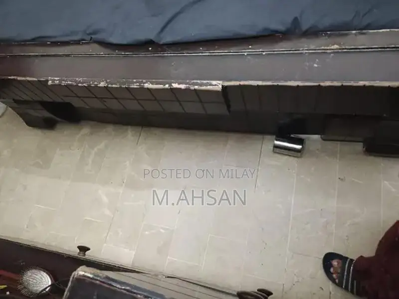 Complete Bedroom Set: King Size Bed with Bedside Table and Wardrobe