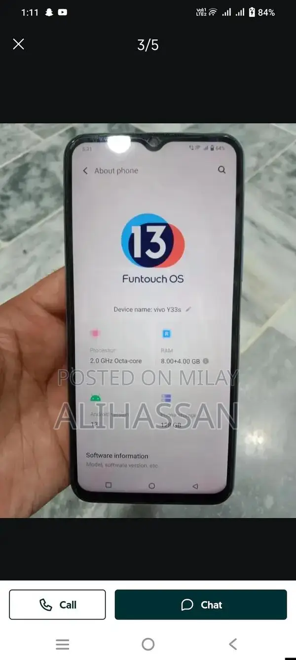 Vivo Y33S Smartphone - Good Condition Mobile Device