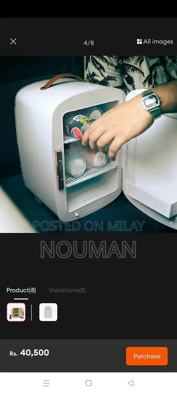 Geeprs Mini Fridge Compact Personal Refrigerator