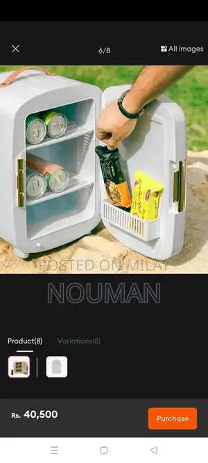 Geeprs Mini Fridge Compact Personal Refrigerator