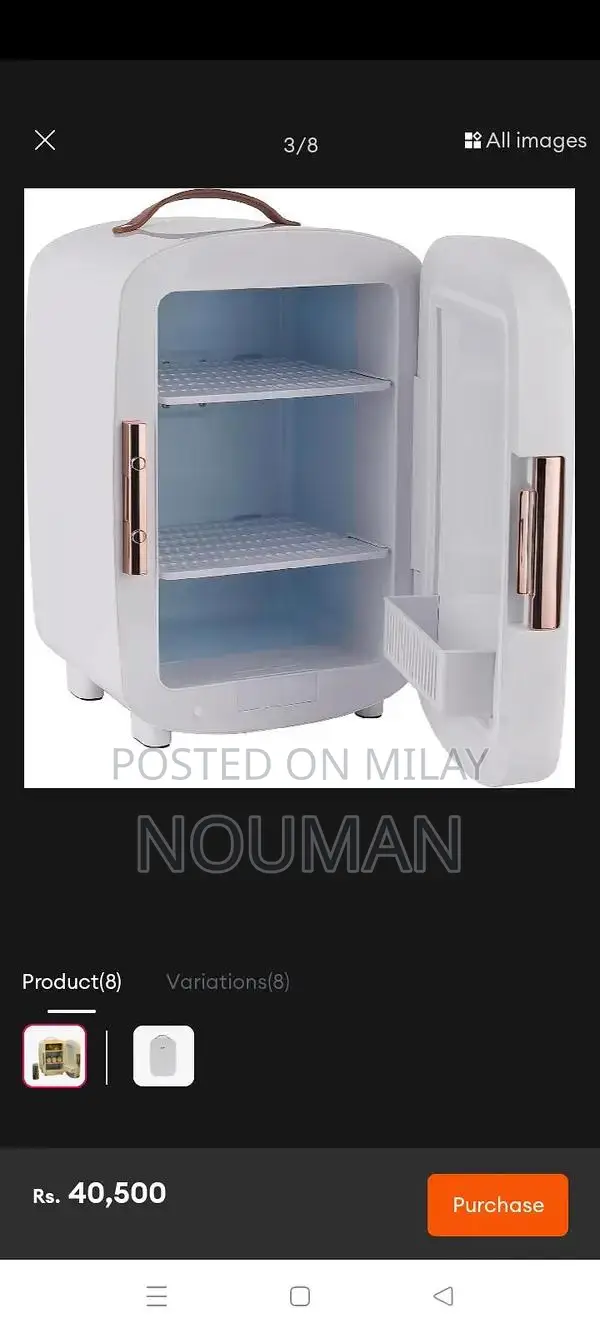 Geeprs Mini Fridge Compact Personal Refrigerator