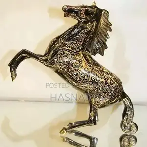 Photo - Ceramic Multi-Color Jumping Horse Decorative Showpiece