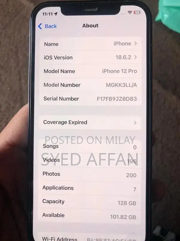 Apple iPhone 12 Pro Pacific Blue 128GB Smartphone