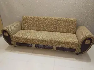 Photo - 3-Seater Molty Foam Sofa Bed with Convertible Design